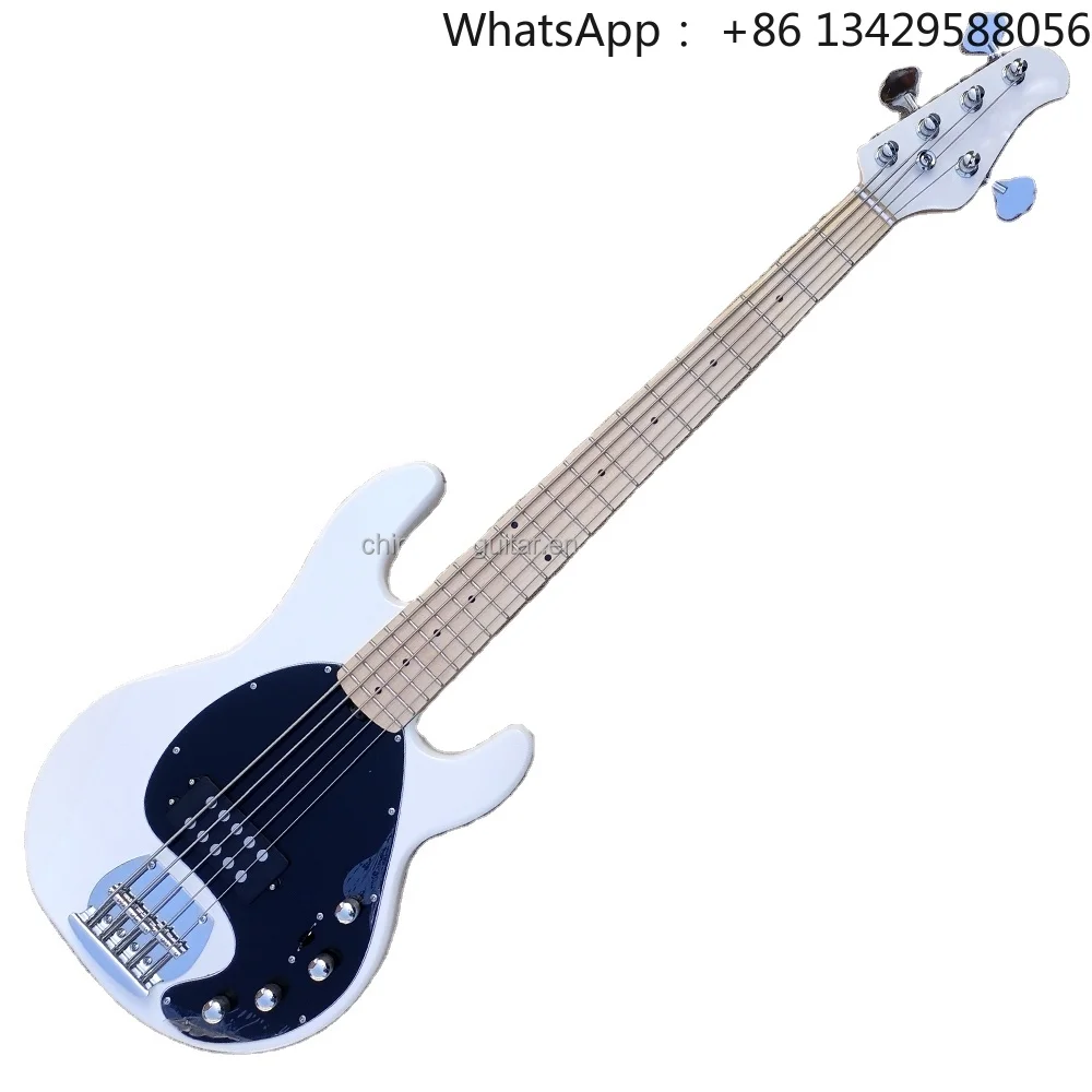 Flyoung 5 Strings White Electric Bass Guitar Musical instruments Bass Guitar Bajo Electrico