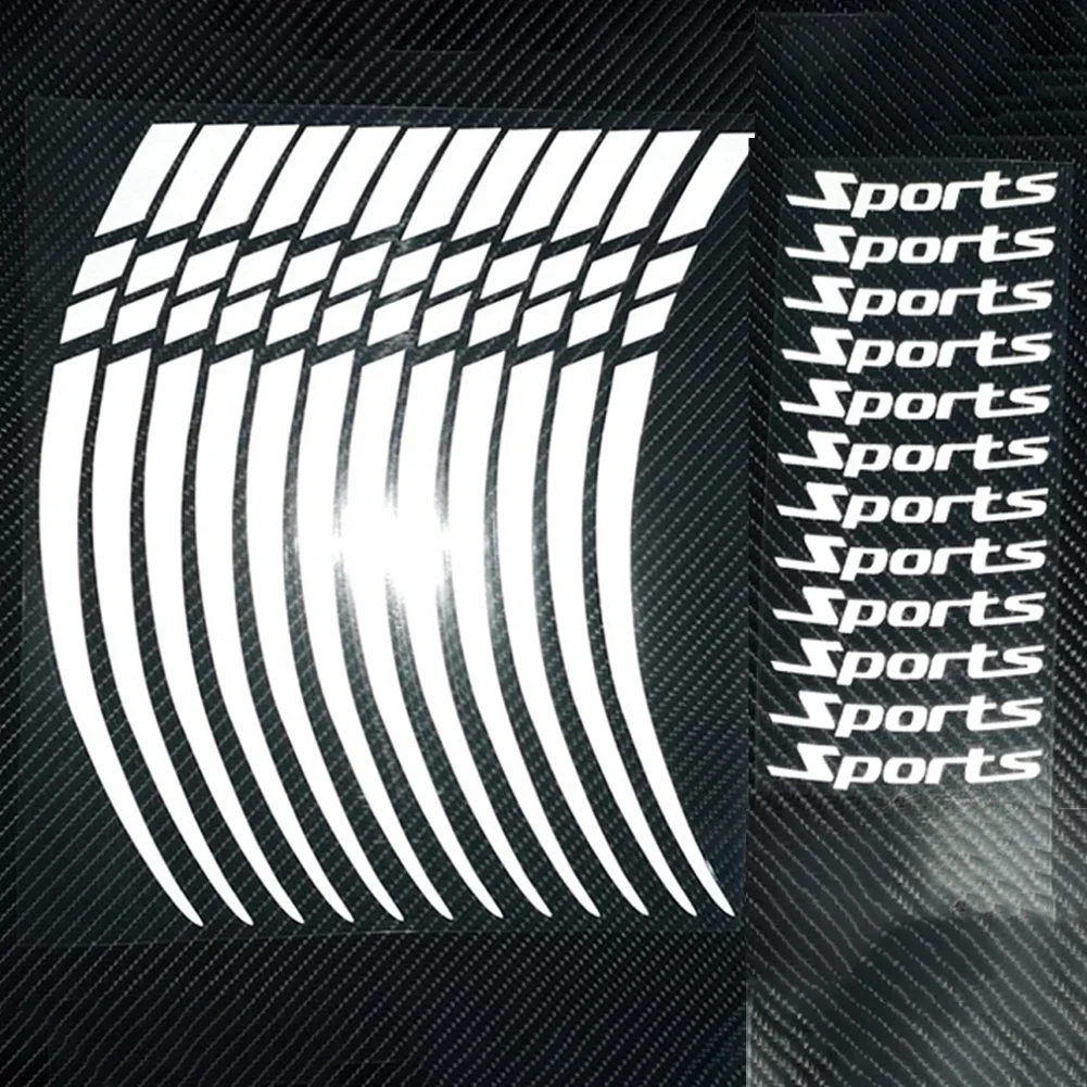 

Низкие условия освещения Наклейка на колесо мотоцикла Светоотражающая лента на колесо Простая установка Прочный светоотражающий материал