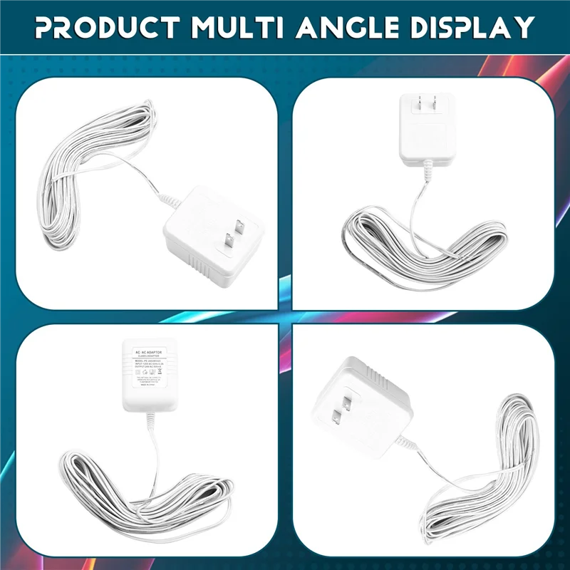 【Must-Haves】2X 24V Doorbell Transformer Adapter For Video Doorbells, Enhanced Performance & Easy Installation US PLUG