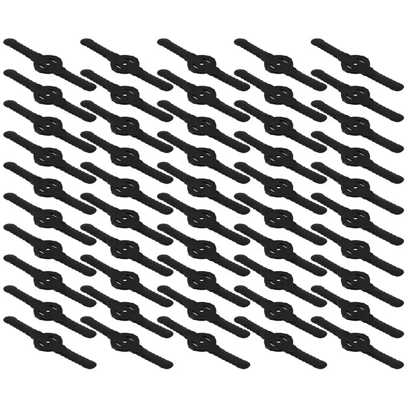 

A92P 50Pcs Plastic Grass Trimmer Blades Lawn Mower Blade Cordless Trimmer Garden Tool Lawn Mower Trimmer Accessories