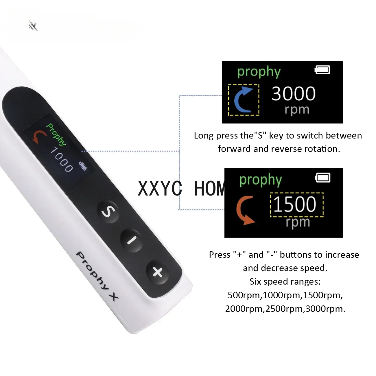 Dental Electric Polishing Machine Wireless Polishing Instrument with Prophy Angles Machine 3000rpm Rechargeable