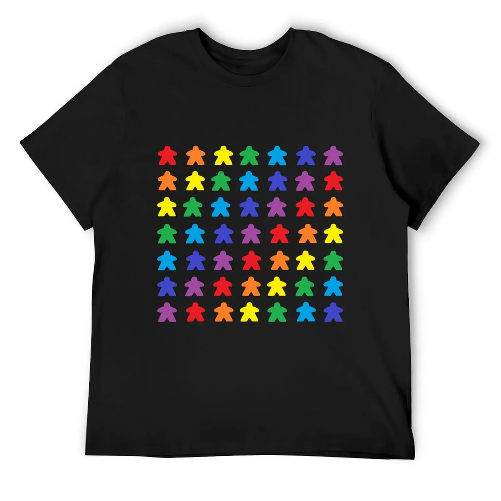 

Meeple Rainbow Tabletop Pride T-Shirt Man t-shirt oversized t shirt anime figures T-shirt men
