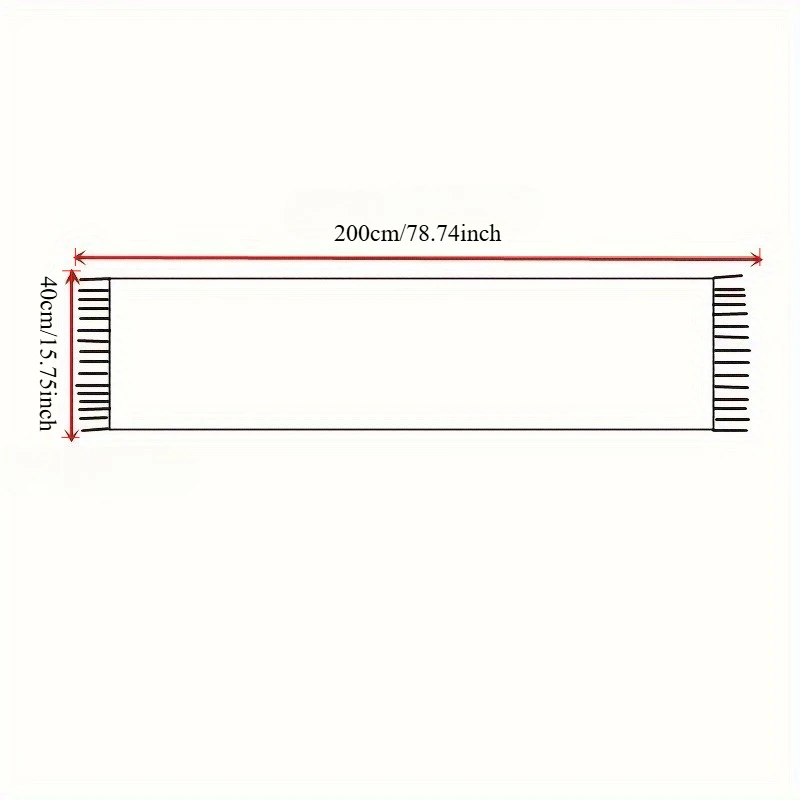 شال وشاح شتوي نسائي - غلاف أحمر كبير جدًا من الكشمير الصناعي الدافئ، هدية عيد الميلاد #6