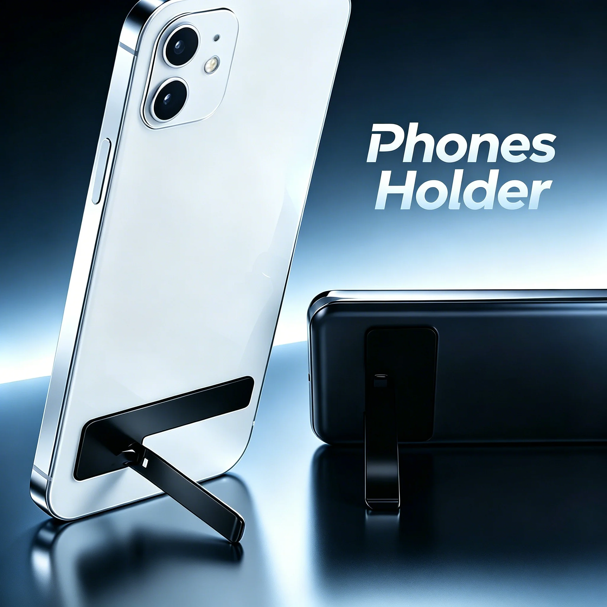 Universal Slim Metal Adhesive Phone Back Stand Foldable Pocket-sized Smartphone Mount Holder Desk Support Cellphone Accessories