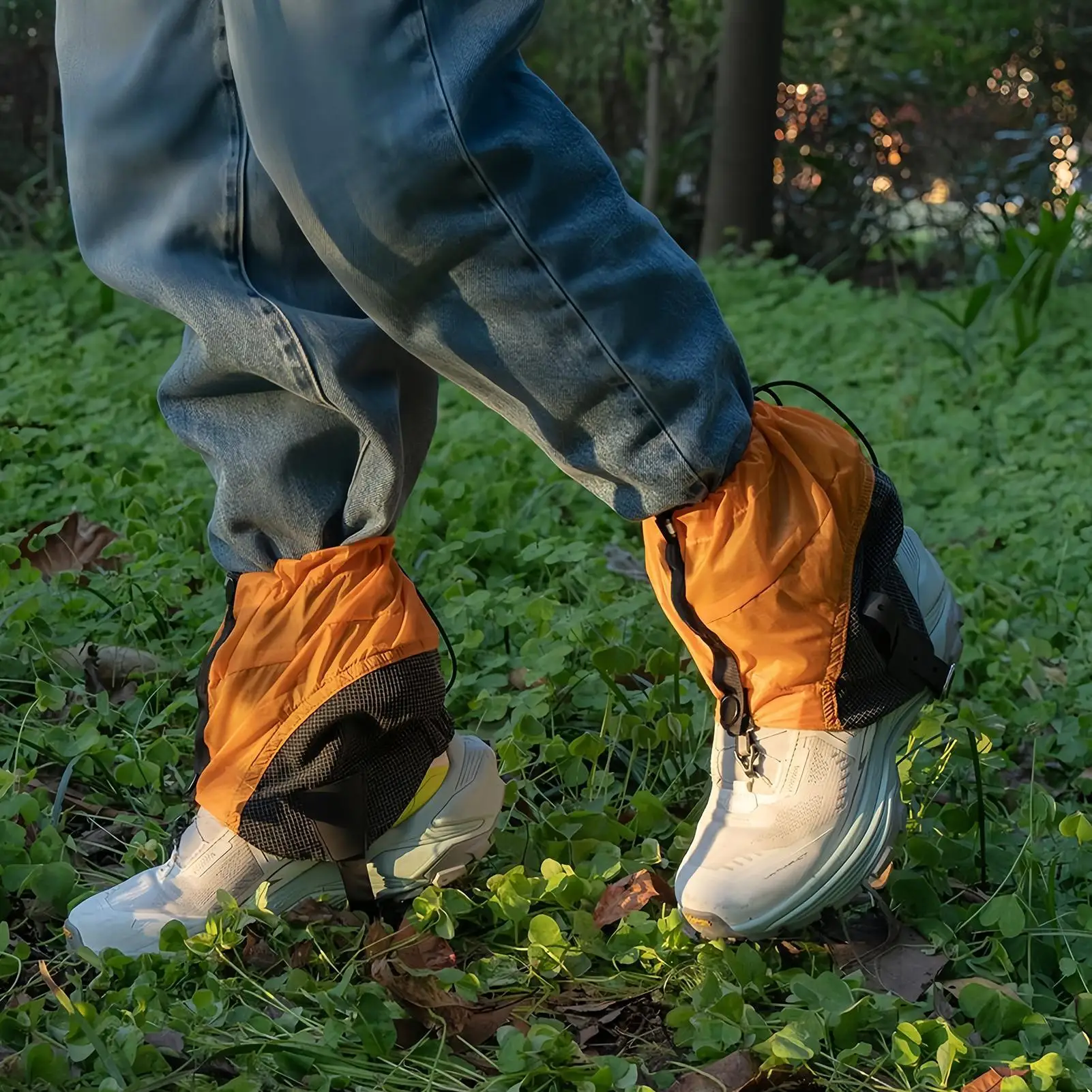 

Waterproof Breathable Ankle Gaiters, Lightweight Elastic Leg Guards for Hiking, Cycling, Fishing Outdoor Activities