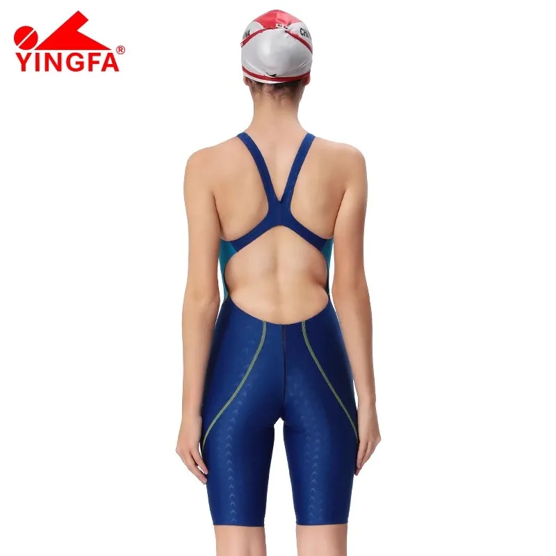 Yingfa 953 New Professional Women Swimsuit One Piece Sharkskin Swimwear Racing Competition Tights Girl Bathing Suit Plus Size