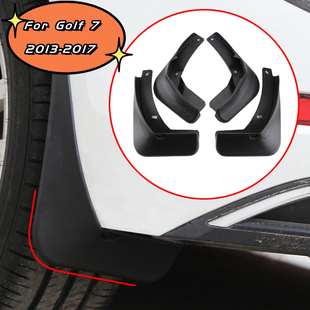 For VW Golf 7 MK7 Estate Variant Wagon AU 2014~2019 Car Mudflap 4x Mudguards Fender Styling Accessories Guard Splash Protection