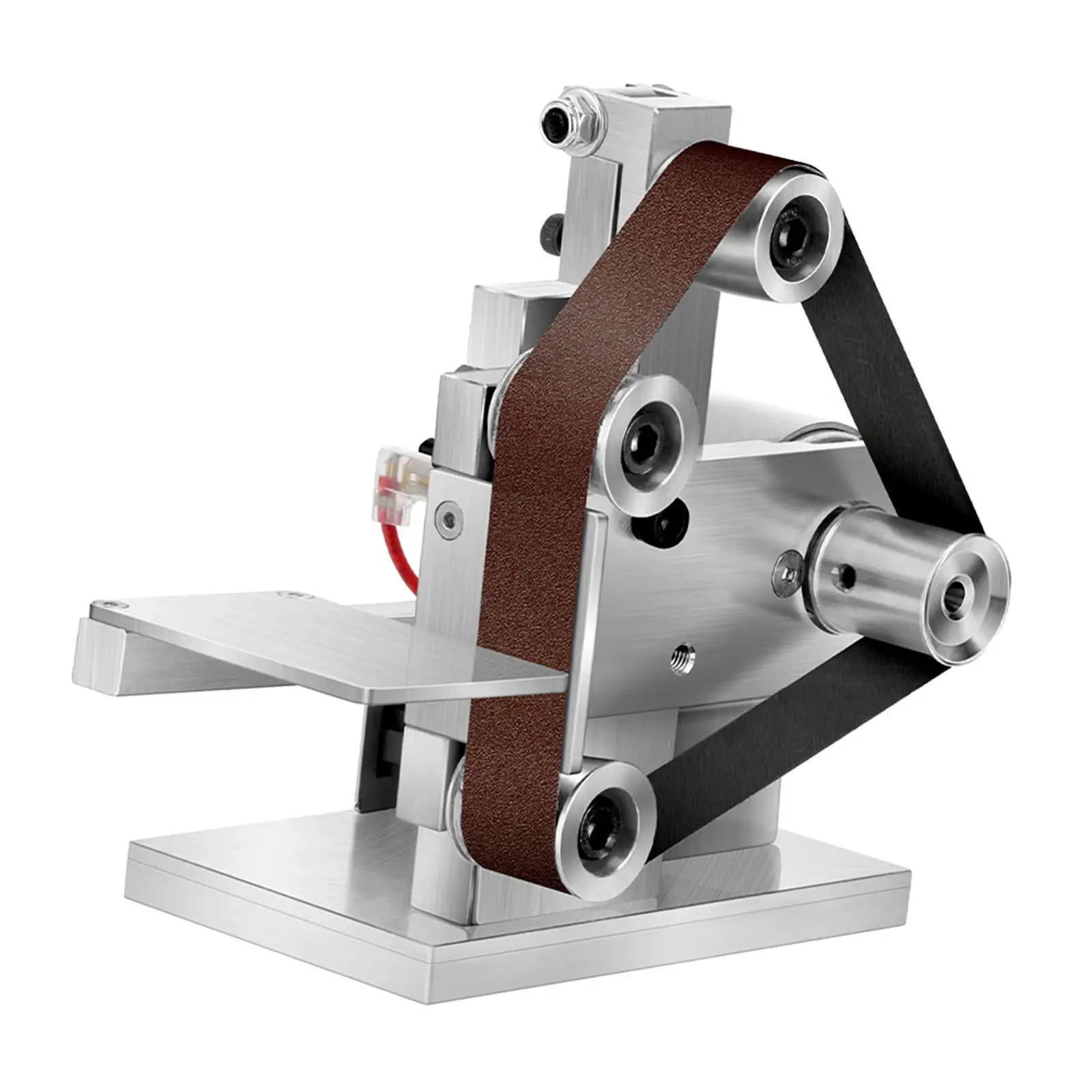 

Electric Mini Belt Sander Multifunctional Bench Grinding Sanding Machine DIY Sand Mill Adjustable Angle for DIY Craft Grinding
