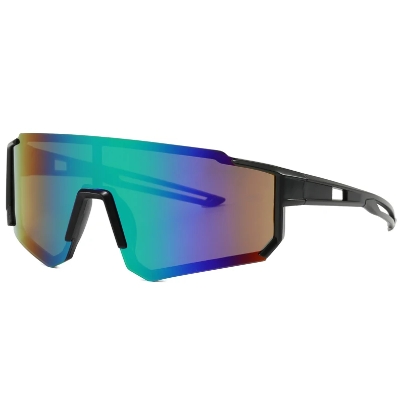 Gafas de sol cuadradas con montura grande para motocicleta, 2 uds., moda para exteriores, lentes multicolores para mujer, gafas de sol de estilo Simple UV400