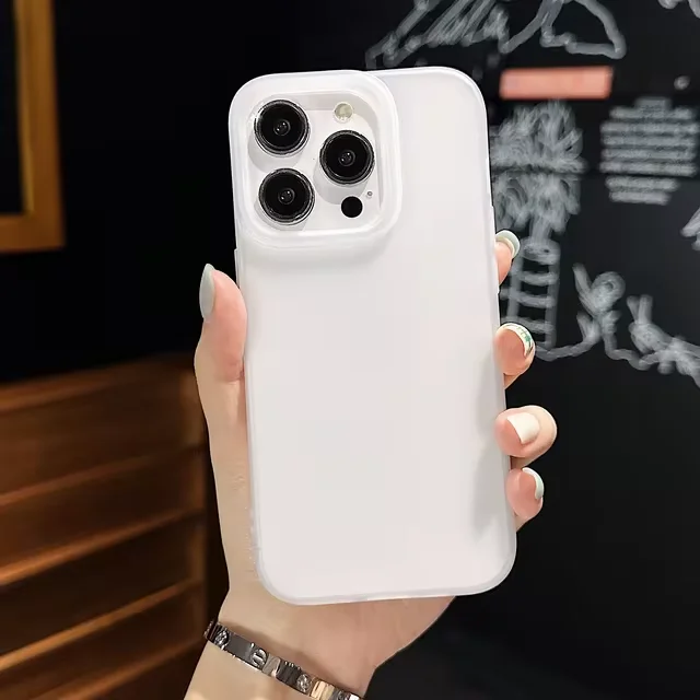 Matte Transparent Silicone Soft Case For iPhone 16 15 14 Plus 13 12 11 Pro X XR Max 7 8 Plus Clear Frosted Shockproof Cover image 6