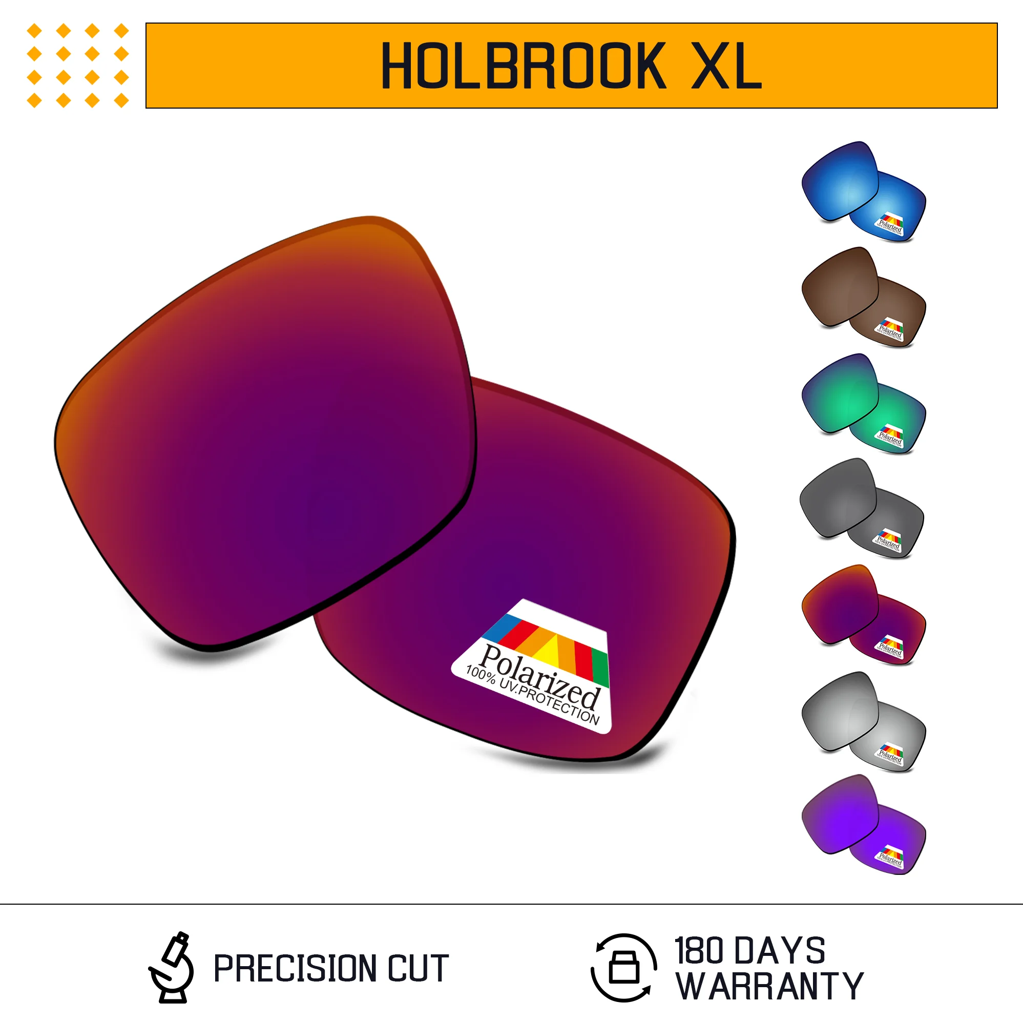 

Rarayvix Polarized Replacement Lenses UV400 Protective for Oakley Holbrook XL OO9417 59mm Sunglasses