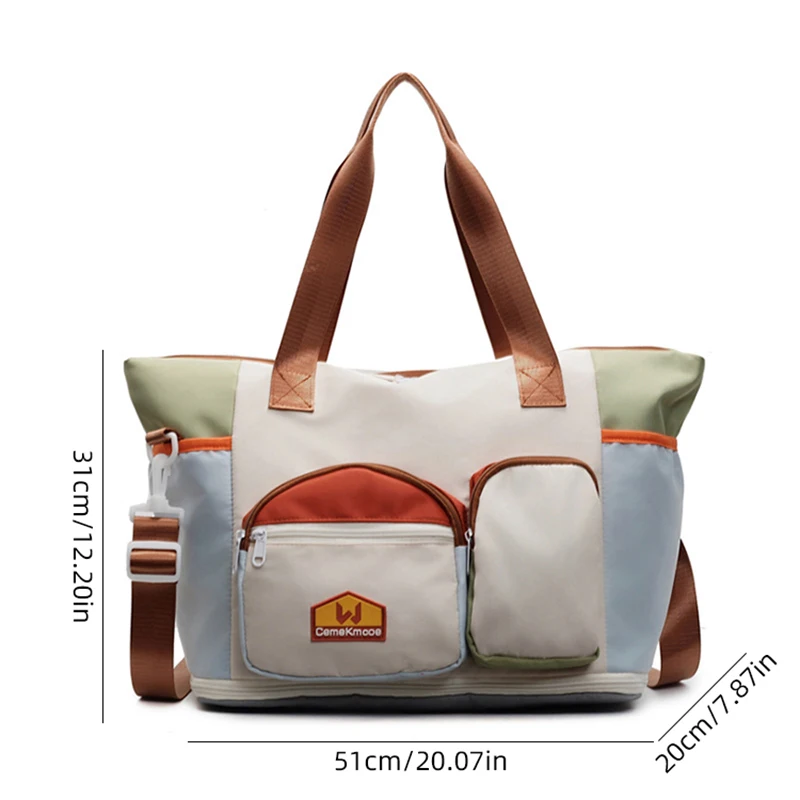 Fashionable Fitness Sports Shoulder Bag Dry Wet Separation Outing Travelling Trip Camping Handbag Large Capacity Crossbody Bag