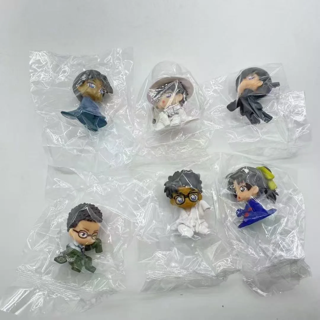 Complete set of Q-version Detective Conan, Azuchi, and cosplay figurines, Phantom Thief Kidd, 3D Kudo Shinichi ornament