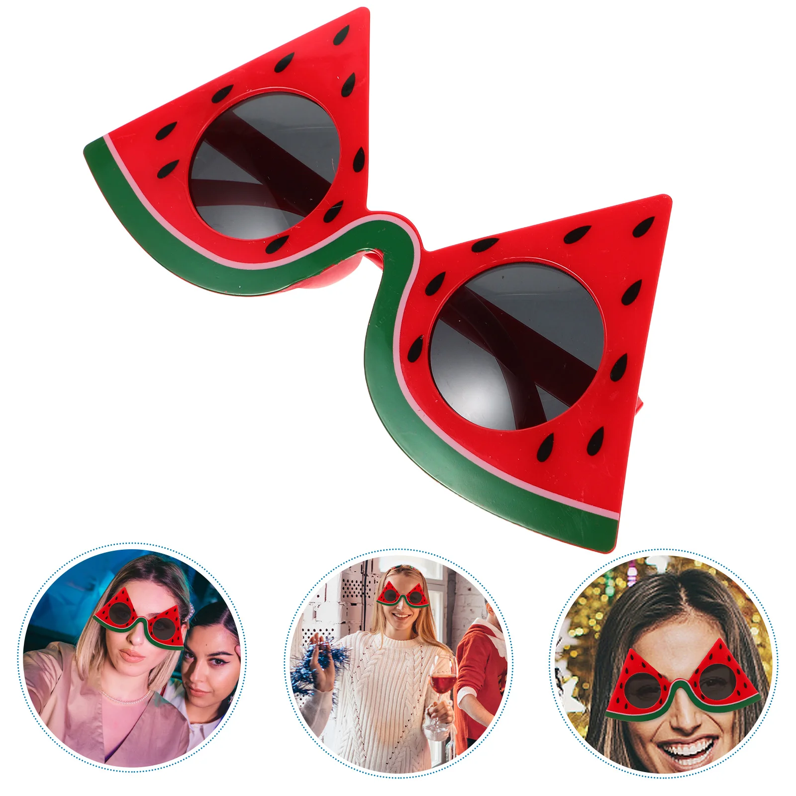 

Watermelon Glasses Costumes for Kids Funny Sunglasses Women Abs Pool Party Fruit