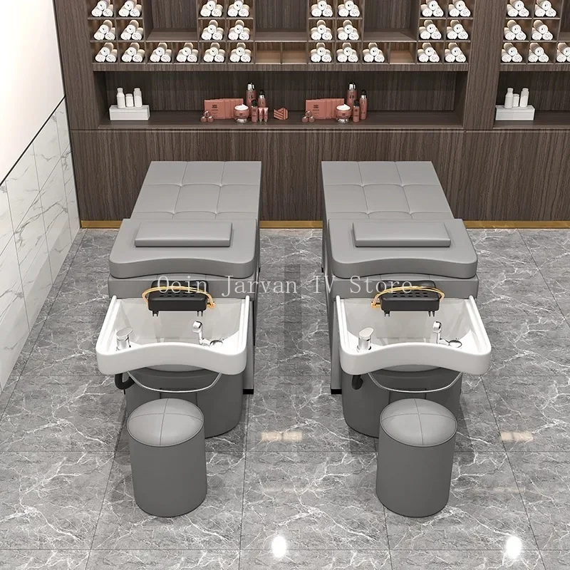 

Washing Hair Chair Salon Water Circulation Frame Stylist Treatment Beauty Barber Wash galettes de chaises Spa Pedicure Chairs