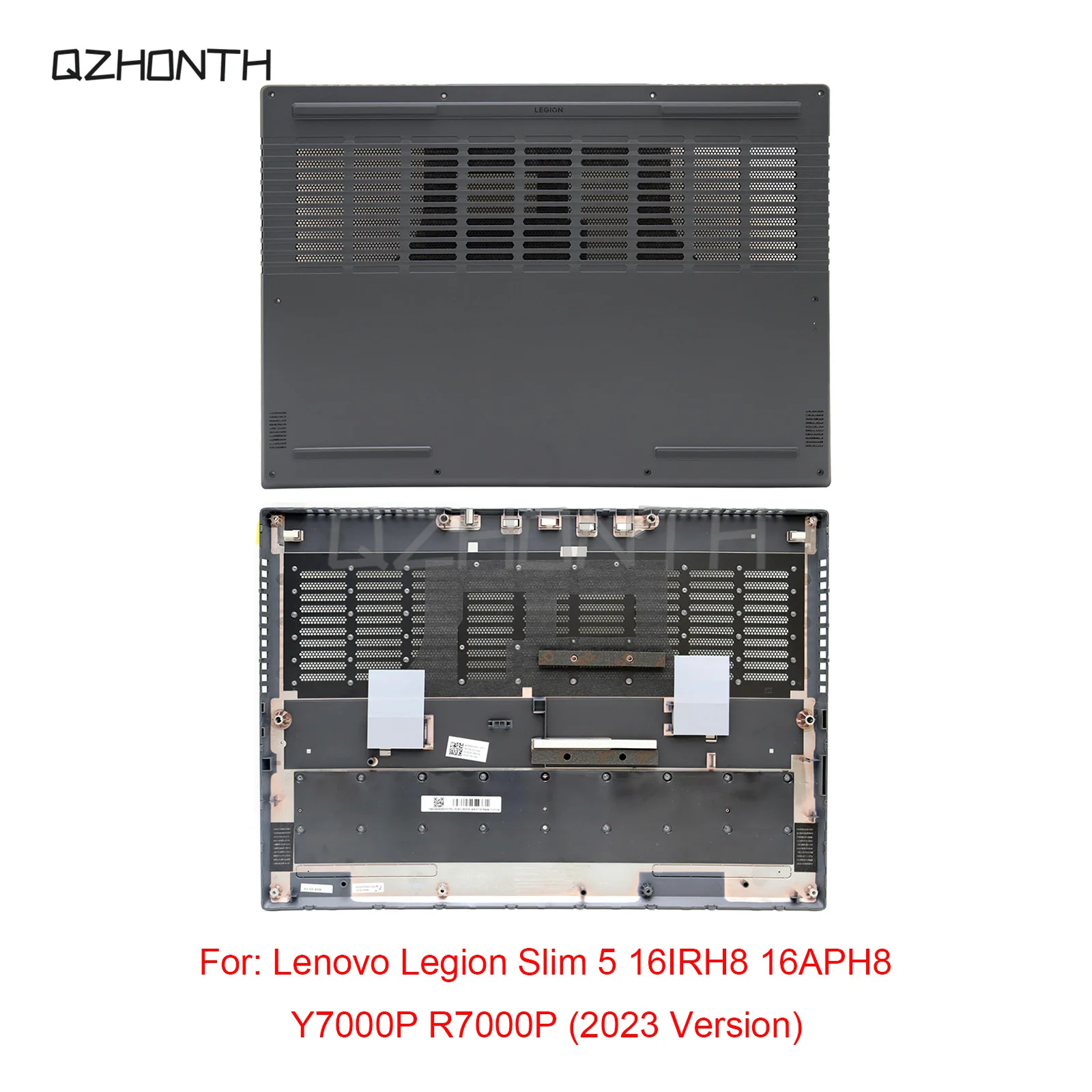 New For Lenovo Legion Slim 5 16IRH8 16APH8 Y7000P R7000P (2023 Version) Bottom Case Lower Case Base Cover Black 5CB1L56004 16