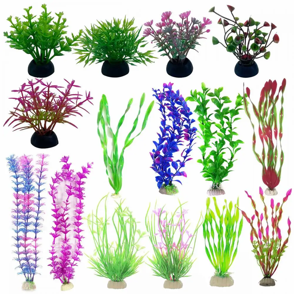 Artificial Underwater Plants Aquarium Fish Tank Seaweed Decoration Water Grass Viewing Decorations Fish Aquatic Pet Supplies