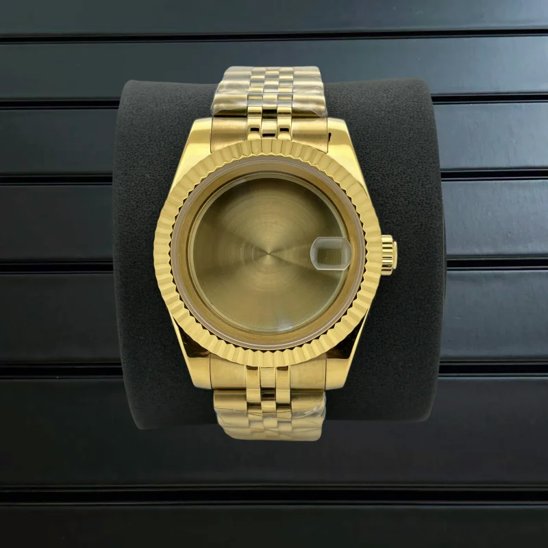 

36mm/39mm Silver Gold for Oyster Datejust Watch Case 316L Steel for Seik NH35 NH36 NH70 Movement 28.5-29mm Dial Jubilee Band