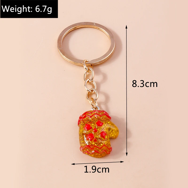 Niedlicher Weihnachts-Schlüsselanhänger mit Weihnachtsmann-, Schneemann- und Rentier-Charms, Schlüsselringe, Festgeschenke für Frauen und Männer, Autoschlüssel, Handtaschen-Schlüsselanhänger, Geschenke – Detail 12