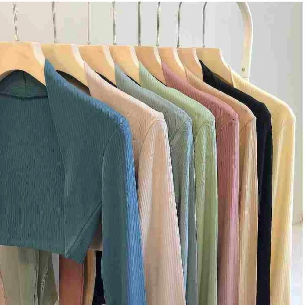 Simplicity Long Sleeved Yoga Cover Up Polyester Fiber Shawl Neck Women Outerwear Pure Color Latin Dance Leotard Gymnasium Use