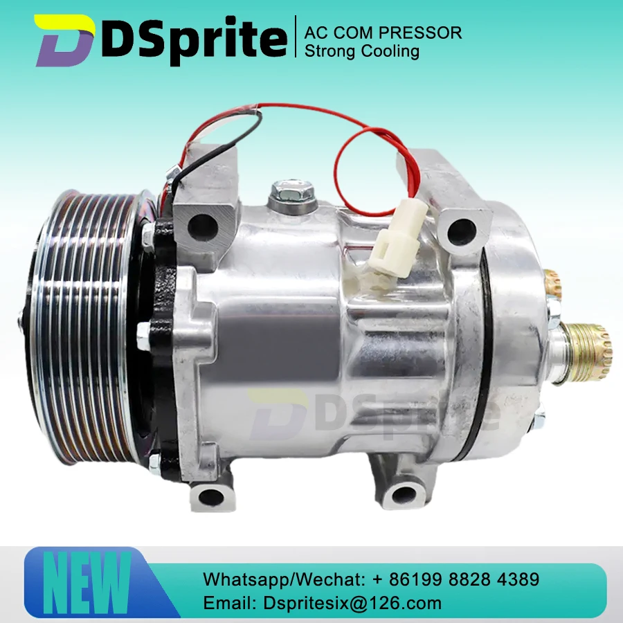 84356660 47693200 1101055 Auto Ac Compressor 152mm For Truck 7H15 4118 4105