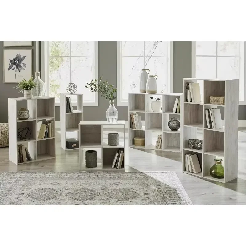 

Cube Storage Organizer or Bookcase, Whitewash， book rack for room