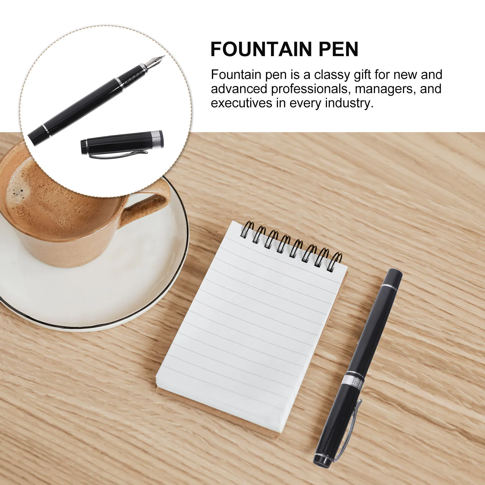 

Fountain Pen Refillable Metal Ink Pen For Office Writing Calligraphy Practice Students Stationery Smooth Portable Supply