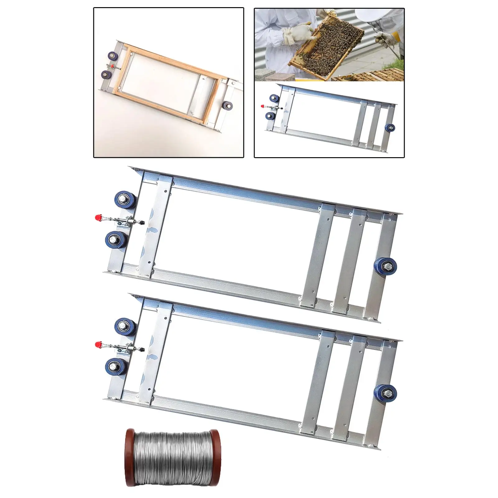 Beehive Frame Wire Assemble Tool Garden Reusable Workshop Sturdy Practical Rotating Indoor Stainless Steel Beekeeping Equipment