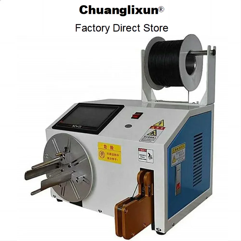 Semi-Automatic Cable Winding and tying machine cable twisting bundling equipment