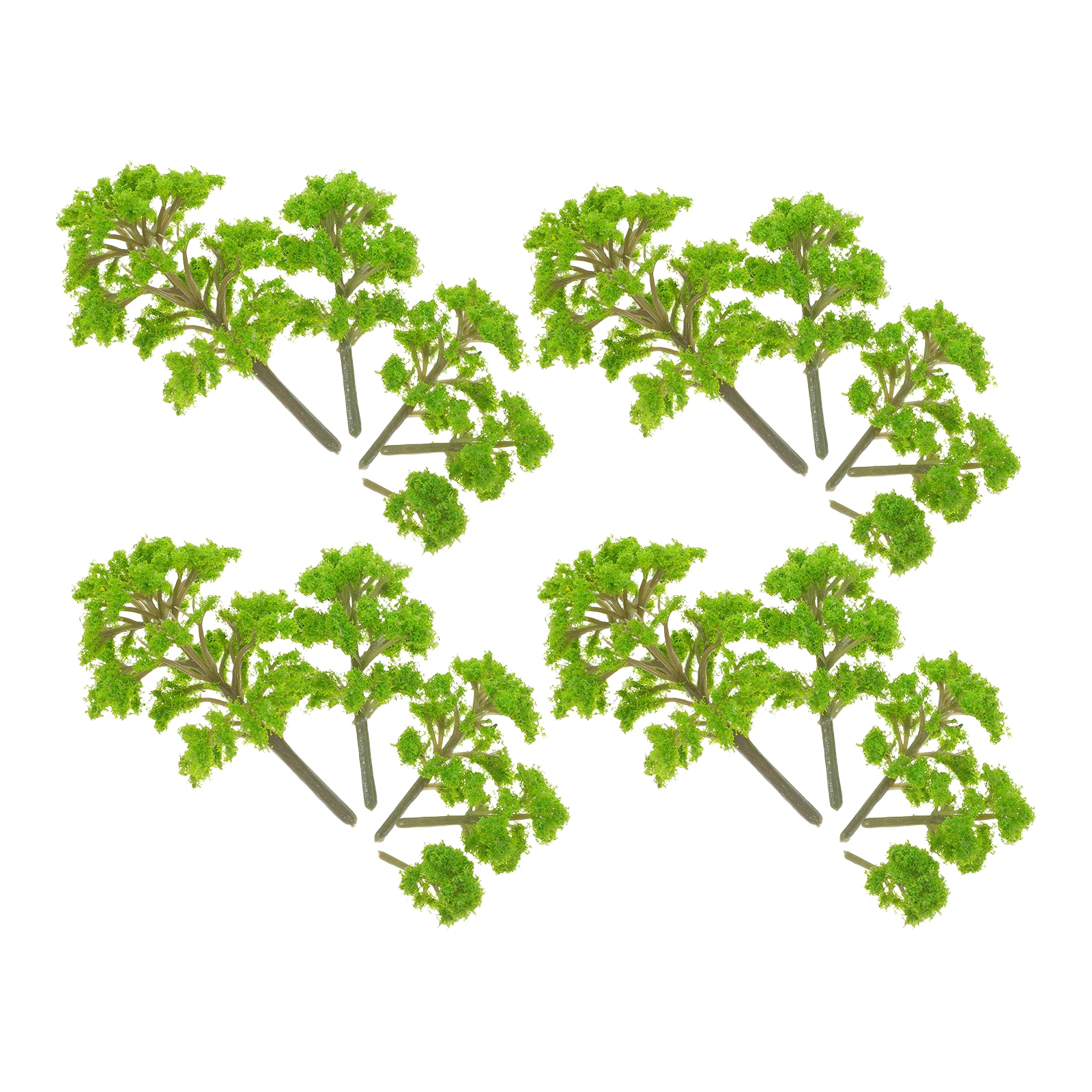 20 pièces Mini arbres de table de sable, décorations de paysage miniature artificielles pour projets d'artisanat DIY, décoration de bureau à domicile, éducatif pour enfants