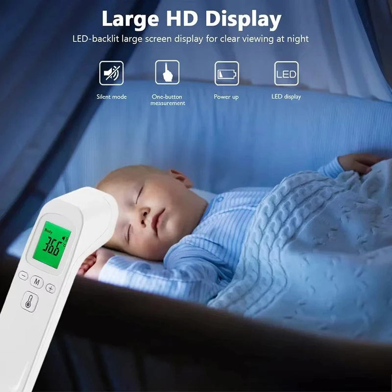 AJC Medical Thermometer Non Contact Infrared Digital Thermometer Body Temperature Fever Measure Tool For Child Adult image 5
