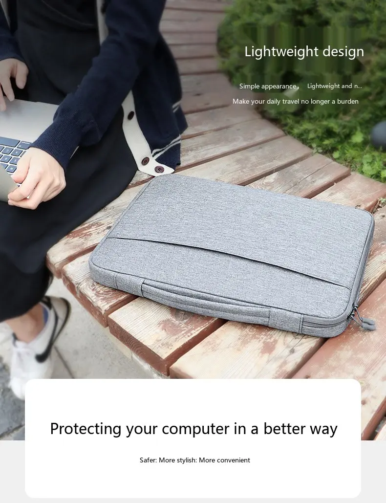 Laptop-Aktentasche 13,3-15,6 Zoll Oxford-Gewebe Wasserdichte Tragetasche für Notebooks – Detail 3