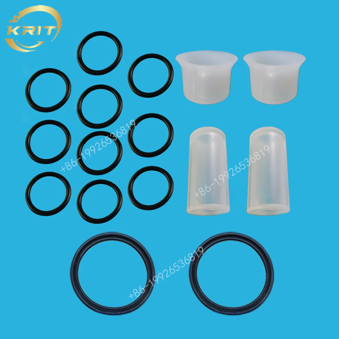 

16 Pieces Sealing Rings Mixed Pack Including Big And Small O-rings Horn Shaped Gaskets Full Set Replacement