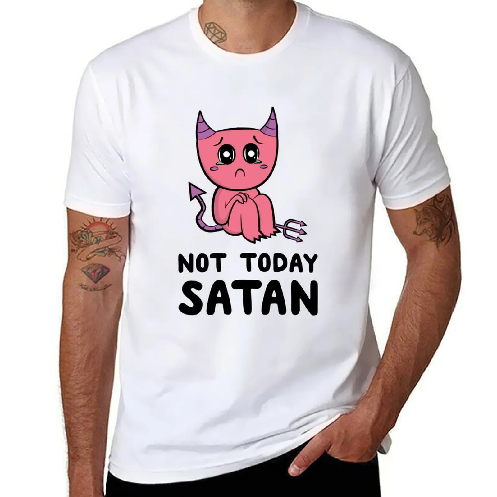 

Not t shirt shirts t man Today cotton shirt man 100 for Satan t for percent cotton for T-Shirt soft man