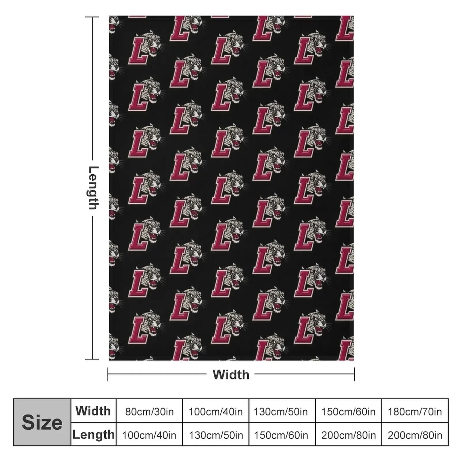 The Lafayette Leopards Throw Blanket Furry Flannel valentine gift ideas Blankets