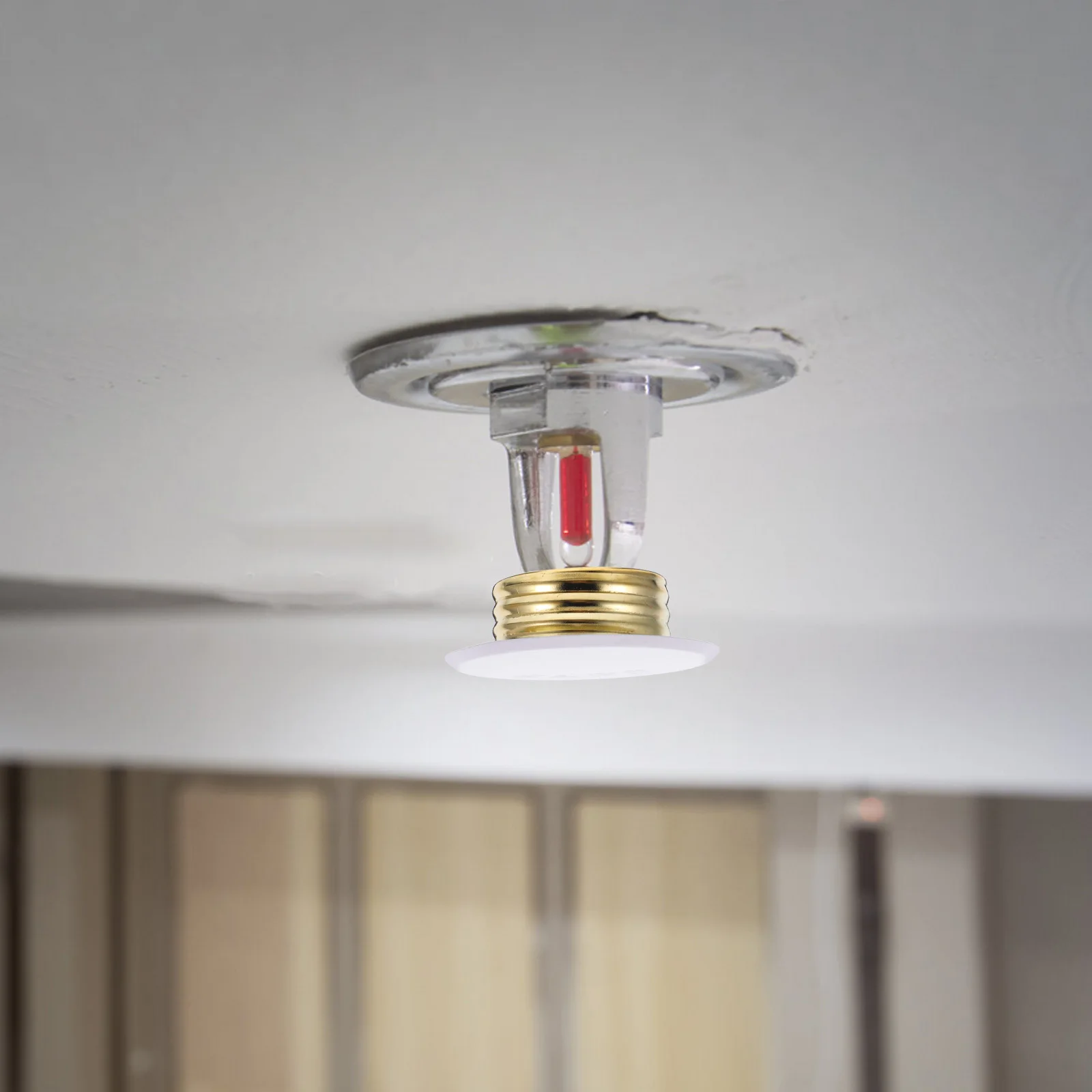 Concealed Fire Cover Plate Durable Metal Ceiling Integration Protection For Sprinkler Head Decorative Wall-Mounted Fire