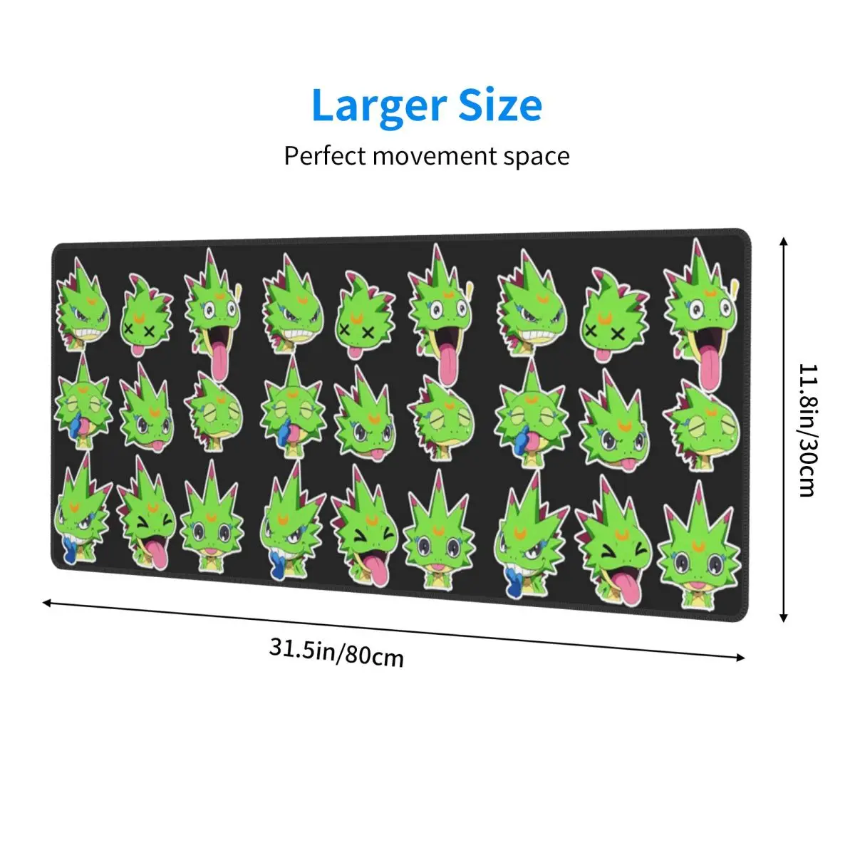 Large Mouse Pad Digimon Gekkomon Gamer PC Laptop Mats Keyboard Carpet Computer Gaming Office Accessories Desk Mat