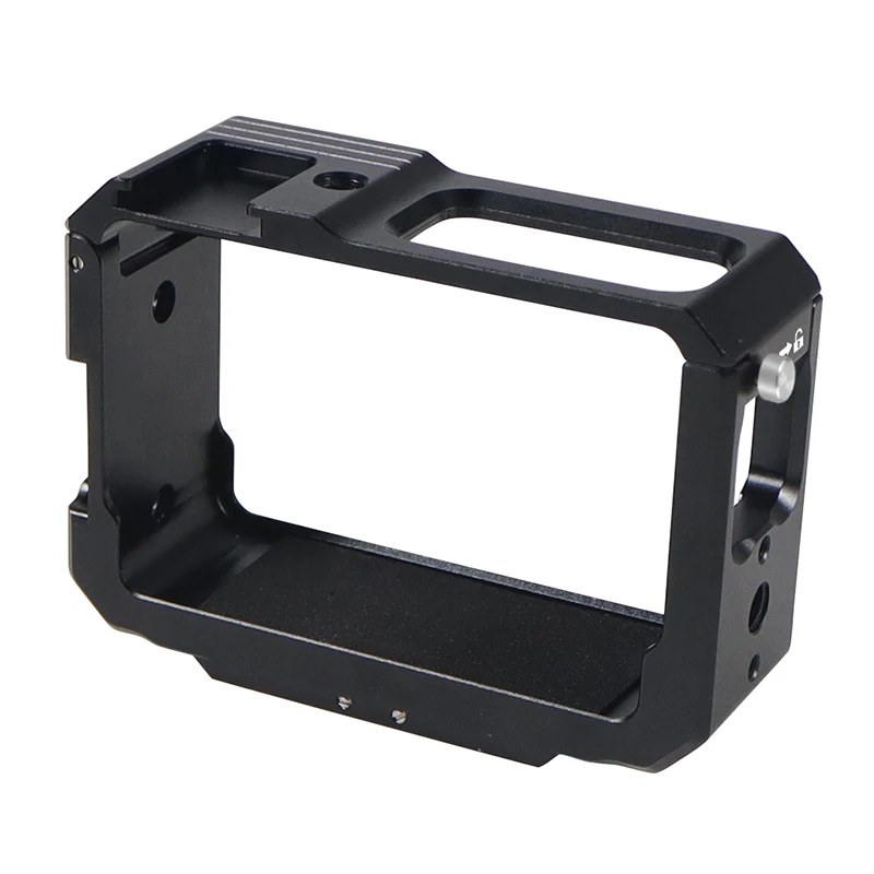 Aluminium-Schutzkäfig Rig 1/4 magnetischer Stativadapter Kaltschuhhalterung für Insta360 One R / RS Action-Kamera, erweiterter Rahmen – Detail 16