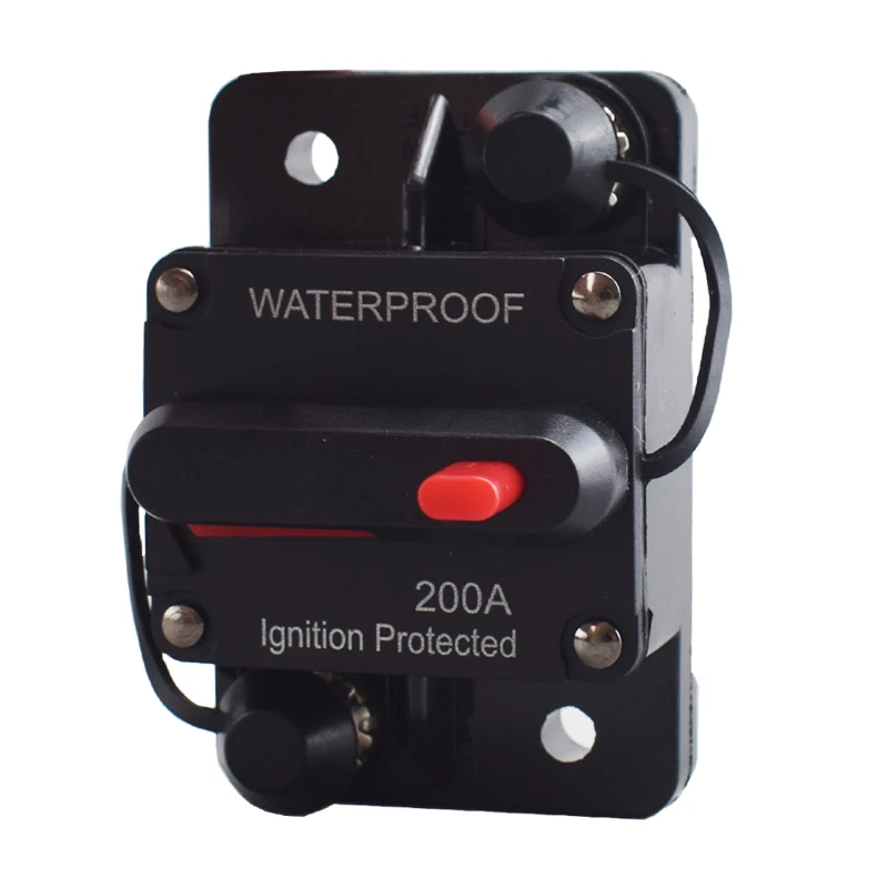 Circuit Breaker Fuse Reset 30A 40A 50A 60A 70A 80A 100A 120A 150A 200A 250A 300A AMP Waterproof Boat Car Circuit Breaker