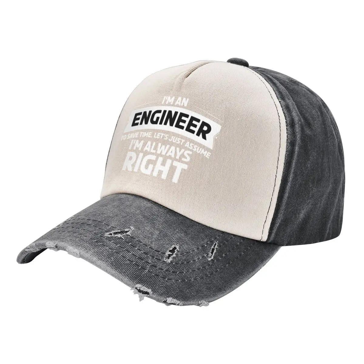 

I Am An Engineer To Save Time Let's Assume I'm Always Right - Engineer Funny Gift Baseball Cap Bobble Hat Girl'S Hats Men's