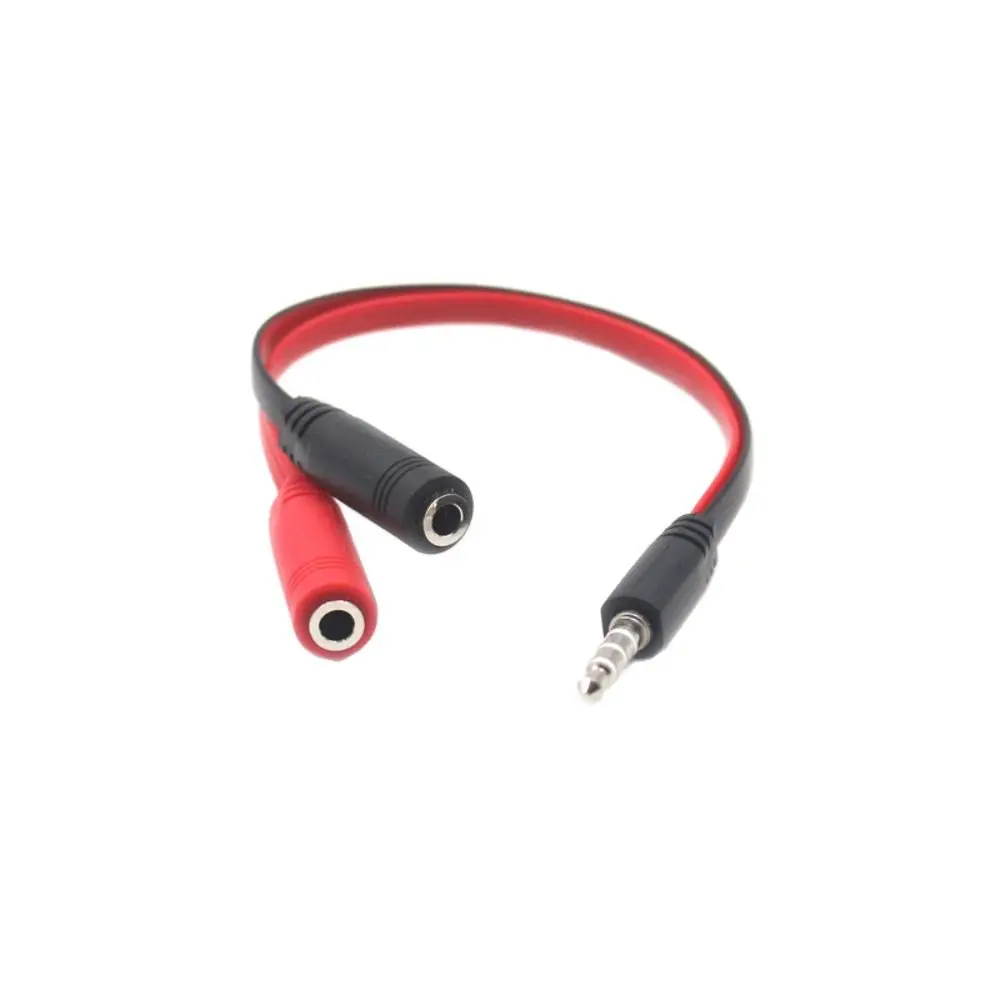 Durable 1 macho a 2 hembra 3,5 Jack Cable divisor de Audio Cable adaptador Cable estéreo PVC teléfono inteligente