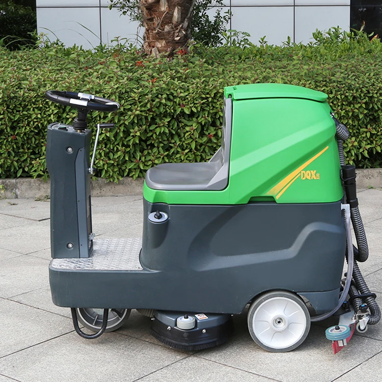 

DQX6 Industrial Floor Scrubbers Ceramic Tile Scrubber Machine Electric Driving Floor Scrubber