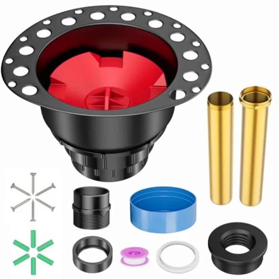 

Freestanding Tub Drain Kit, PVC Bathtub Drain Rough-in Kit Compatible with Free Standing Bathtubs, Floor Mounted Bathtubs and I