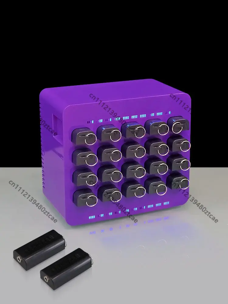 20 Slot Battery Charging Cabinet For LED Bar Wine Dispenser Wine Tray KTV Luminous Drinkware Battery Charger Box