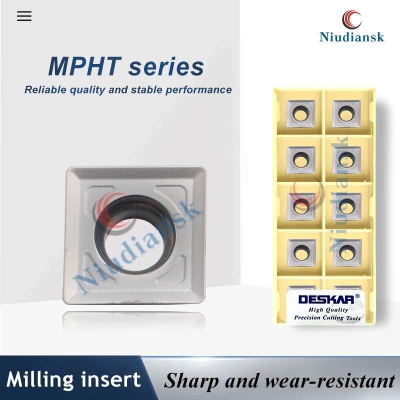 

CNC Process lathes MPHT060304-SM MPHT080305-SM MPHT120408-SM LF6018 MPHT Series Processing Stainless Steel Milling Blades Parts