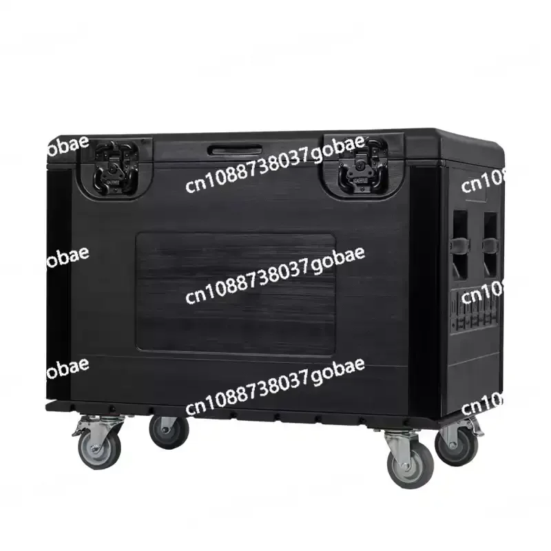 PE plastic large stage equipment crew aviation turnover wire box spare box stall storage with wheel tool box