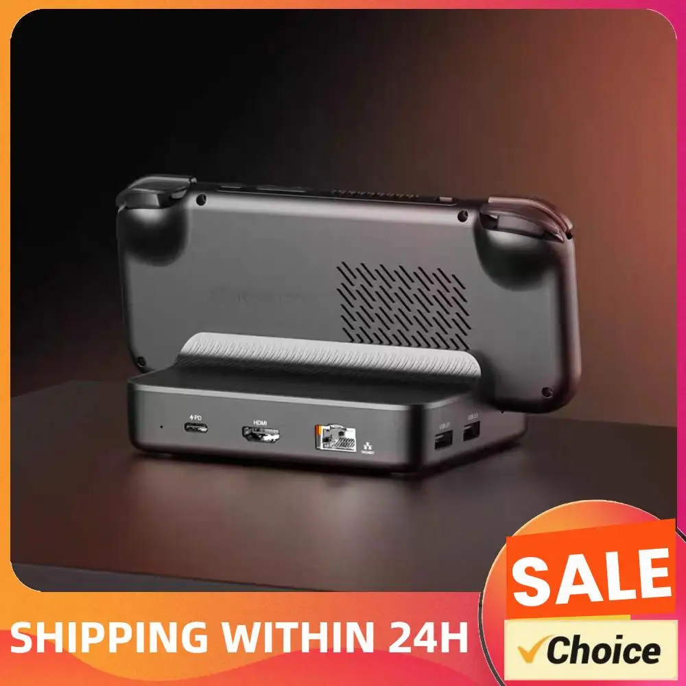 

Зарядная док-станция 7-в-1 для Retroid Pocket 5, зарядная станция с поддержкой PD, HDMI-совместимая зарядная док-станция для RP5/RP4/Pro/RP4