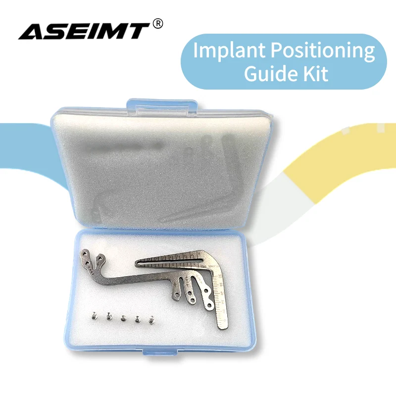 Dental Implant Guide Set Oral Planting Locator Positioning Guide Drilling Positioning Ruler Angle Ruler Implant Tools Dentist