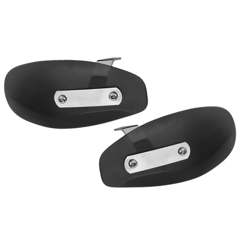 10mm/0.4in Universal Motorcycle Hand Guard Wind Deflector Protector Fit For HondaBlack