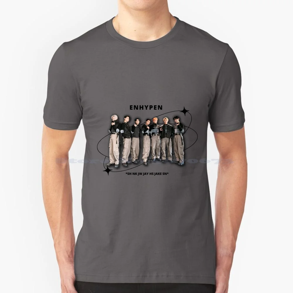 T Shirt 100% Cotton Tee Kpop Jungwon Heeseung Sunghoon Jay Jake Sunoo Niki